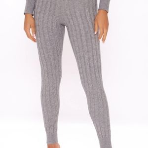 Fashion nova cable knit leggings